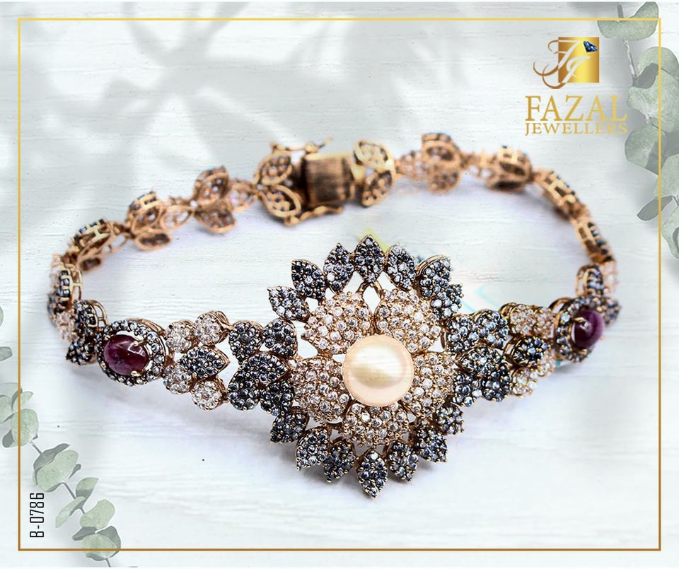 latest gold bracelet designs with weight | 22kt gold bracelet | Single  Bracelet For Women | 22kt gold bracelet, Fancy jewellery, Bracelet designs